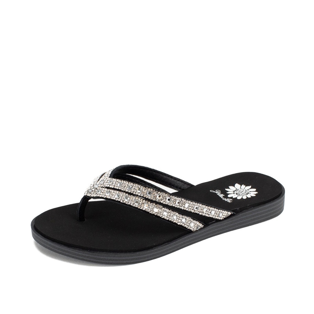 YELLOW BOX Dalia  CLEAR Flip Flop Sandal MEDIUM WIDTH NEW IN BOX - Picture 2 of 4